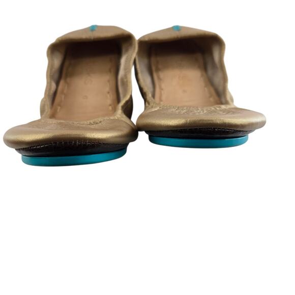 Tieks Ballet Flats Womens 6 Metallic Gold Bronze Leather Balletcore Travel - Picture 4 of 10